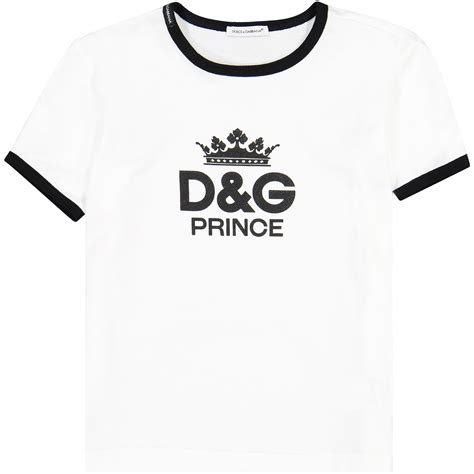 prince black t-shirt with print prince dolce gabbana|Round.